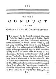 Cover of: A discourse on the conduct of the government of Great-Britain, in respect to neutral nations, during the present war.