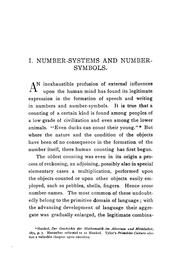 Cover of: A brief history of mathematics: an authorized translation of Dr. Karl Fink's Geschichte der Elementar-mathematik