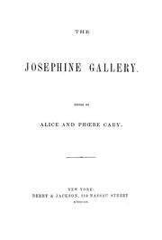 Cover of: The Josephine gallery