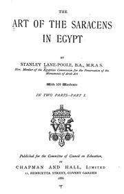 Cover of: The art of the Saracens in Egypt