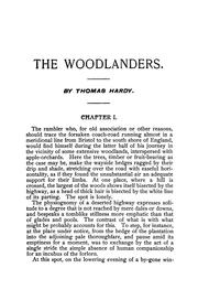 Cover of: The woodlanders: a romance