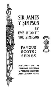 Cover of: Sir James Y. Simpson