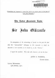 Cover of: Sir John Oldcastle