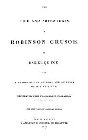 Cover of: The life and adventures of Robinson Crusoe by Daniel Defoe