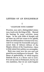 Cover of: The letters of an Englishman