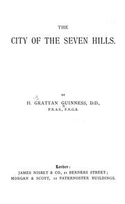 Cover of: The city of the seven hills
