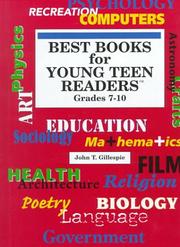 Cover of: Best books for young teen readers, grades 7 to 10 by John Thomas Gillespie