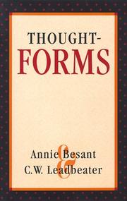 Cover of: Thought-forms by Annie Wood Besant