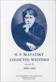 Cover of: H.P.B. Collected Writings, 1881-1882