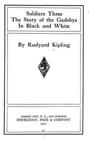 Cover of: Soldiers three by Rudyard Kipling
