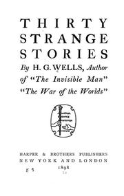 Cover of: Thirty strange stories by H.G. Wells