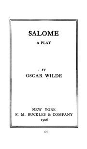 Cover of: Salome, a play.