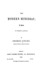 Cover of: The modern Hudibras: a poem, in three cantos