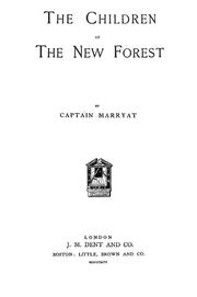 Cover of: The children of the New Forest