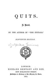 Cover of: Quits: a novel