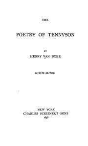 Cover of: The poetry of Tennyson by Henry van Dyke