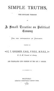 Cover of: Simple truths | Christopher Thomas Gardner