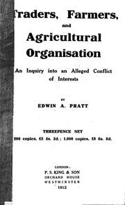 Cover of: Traders, farmers and agricultural organizations by Pratt, Edwin A.