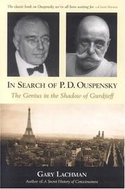 Cover of: In Search of P.D. Ouspensky: The Genius in the Shadow of Gurdjieff