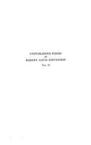 Cover of: Poems by Robert Louis Stevenson
