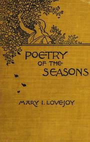Cover of: Poetry of the seasons
