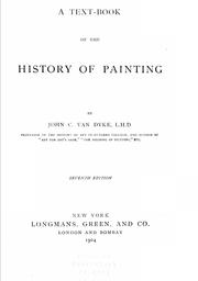 Cover of: A text-book of the history of painting by John Charles Van Dyke
