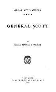 Cover of: General Scott