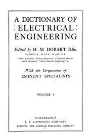Cover of: A dictionary of electrical engineering