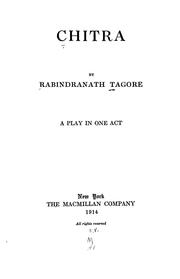 Cover of: Chitra by Rabindranath Tagore