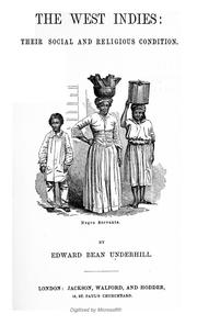 Cover of: The West Indies: their social and religious condition