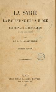 Cover of: La Syrie, la Palestine et la Judée