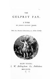 Cover of: The culprit fay.: A poem