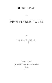 Cover of: A little book of profitable tales