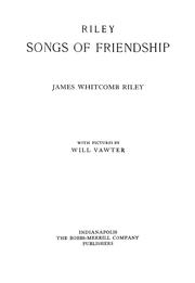 Cover of: Riley songs of friendship