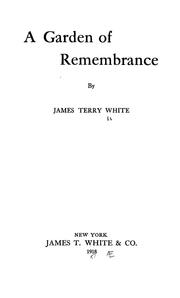 Cover of: A garden of remembrance
