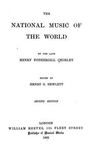 Cover of: The national music of the world