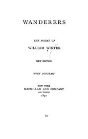 Cover of: Wanderers: the poems of William Winter