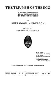 Cover of: The triumph of the egg by Sherwood Anderson