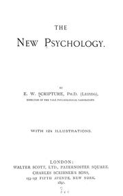 Cover of: The new psychology
