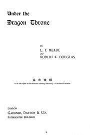 Cover of: Under the Dragon Throne