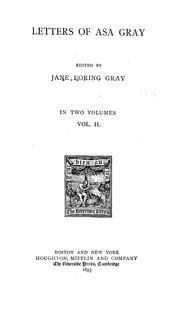 Cover of: Letters of Asa Gray