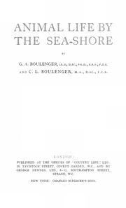 Cover of: Animal life by the sea-shore by George Albert Boulenger