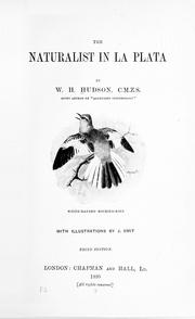 Cover of: The naturalist in La Plata