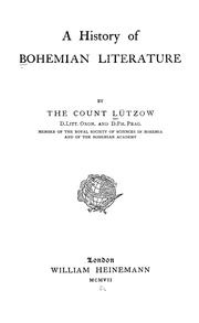 Cover of: A history of Bohemian literature by Francis Lützow