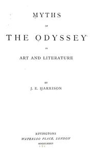 Cover of: Myths of the Odyssey in art and literature by Jane Ellen Harrison