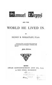 Cover of: Samuel Pepys and the world he lived in