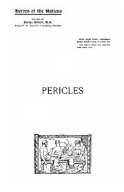 Cover of: Pericles and the golden age of Athens