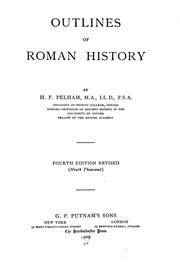 Cover of: Outlines of Roman history