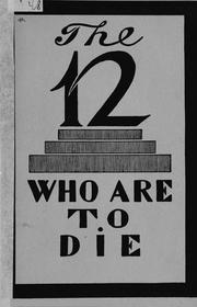 Cover of: The Twelve who are to die by Karl Kautsky