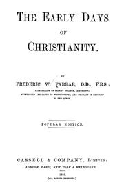 Cover of: The early days of Christianity